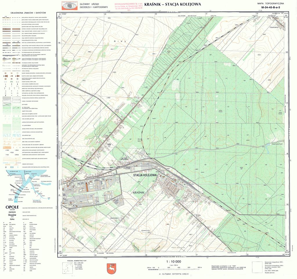 Dziennik Urzędowy Województwa Lubelskiego 3 Mapa strefy ochronnej ujęcia wody podziemnej na osiedlu,,kolejowe w u Poz.