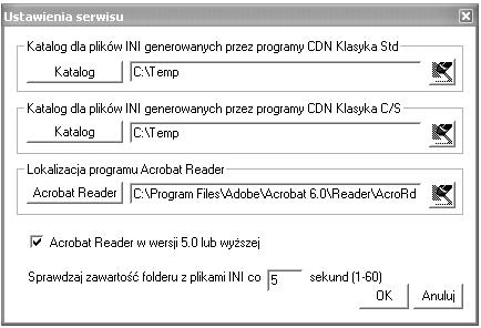 Str. 124 Program KSIĘGA PODATKOWA (KP) Poszczególne parametry oznaczają: Katalog dla plików INI generowanych przez programy Comarch Klasyka Std w tym miejscu określamy ścieżkę dostępu do katalogu, w