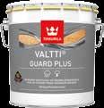 TIKKURILA VALTTI GUARD PLUS TIKKURILA VALTTI PLUS COMPLETE Gotowy do użycia, impregnat gruntujący do konserwacji i ochrony drewna na zewnątrz.