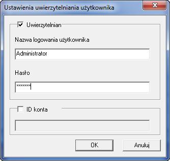 W przypadku korzystania z protokołu SSL zaznacz pole wyboru obok pozycji SSL.