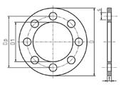 M16 37472 4 1490 75/90 x 65 (2 1/2 ) 185 145 112 18 10 M16 37472 4 1141 75 x 80 (3 ) 200 160 112 18 10 M16 37472 8 1650 90/110 x 80 (3 ) 200 160 132 18 10 M16 37472 8 1200 90 x 100 (4 ) 220 180 132