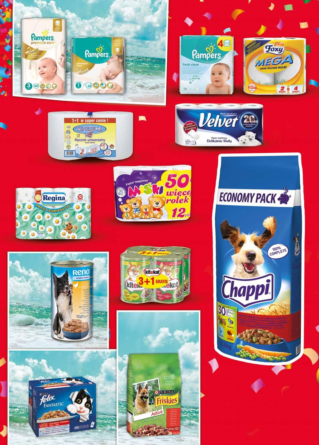 PAMPERS PREMIUM CARE PIELUSZKI w promocji również Pampers Newborn 88 szt. po 15193055 37 99 3 z VAT 41.03 PAMPERS CHUSTECZKI NAWILŻANE 4 x 56 SZT., 4 x 64 SZT. po 1 zest. 72218670 14 49 1 zest.