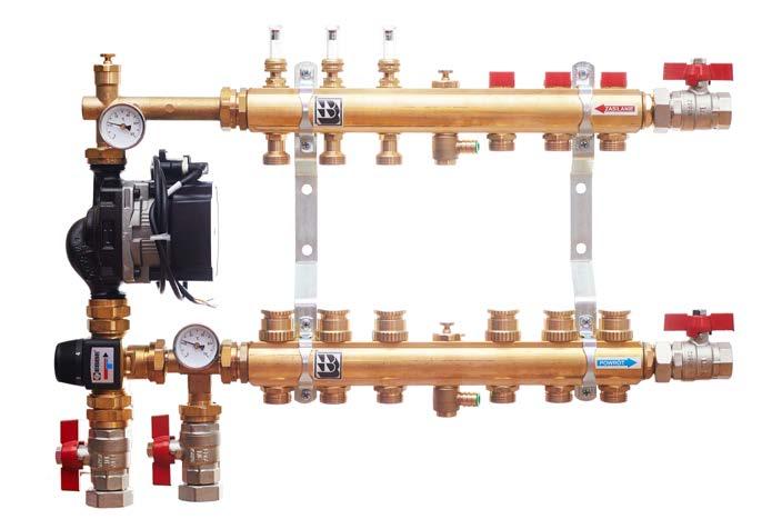 Colmix-PG zestaw pompowy do ogrzewania podłogowego z dodatkowymi obwodami grzejnikowymi.
