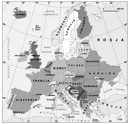 Informacje do. i 4.. Z Zadanie 3. Dzieci na wycieczce w jednym z krajów europejskich. Z Polski na -zachód. Który kraj A. Rosj. B. C.