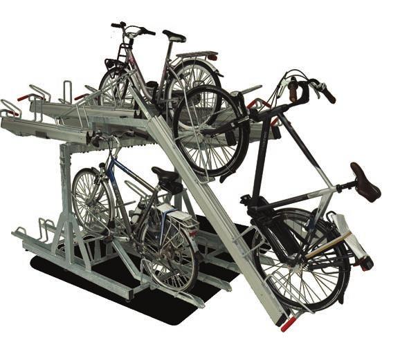 FALCOLEVEL PREMIUM+ Poczuj się jak w Holandii z kompaktowym parkingiem rowerowym, oferującym nową jakość w funkcjonalności i wyglądzie.