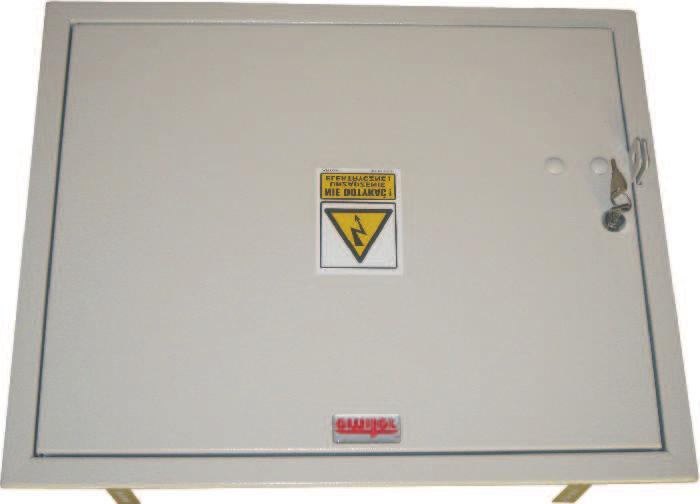 Drzwi elewacyjne DE, DEk Zastosowanie Wyrób przeznaczony jest do zamontowania do otworu skrzynek elektrycznych osadzonych w ścianie po wykonaniu ocieplenia styropianem.