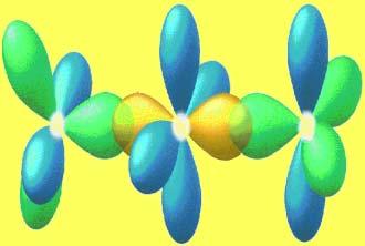 ybrydyzacja s O 2 sigma bond (1 air of electrons) i bond