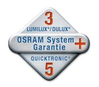 Gwarancja Wyposażenie / Akcesoria Przeznaczone do eksploatacji z elektronicznymi układami zasilającymi Instrukcja bezpieczeństwa W przypadku zbicia lampy: www.osram.