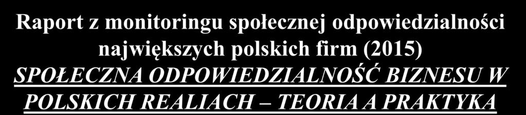 publikowane przez badane przedsiębiorstwa informacje niefinansowe są