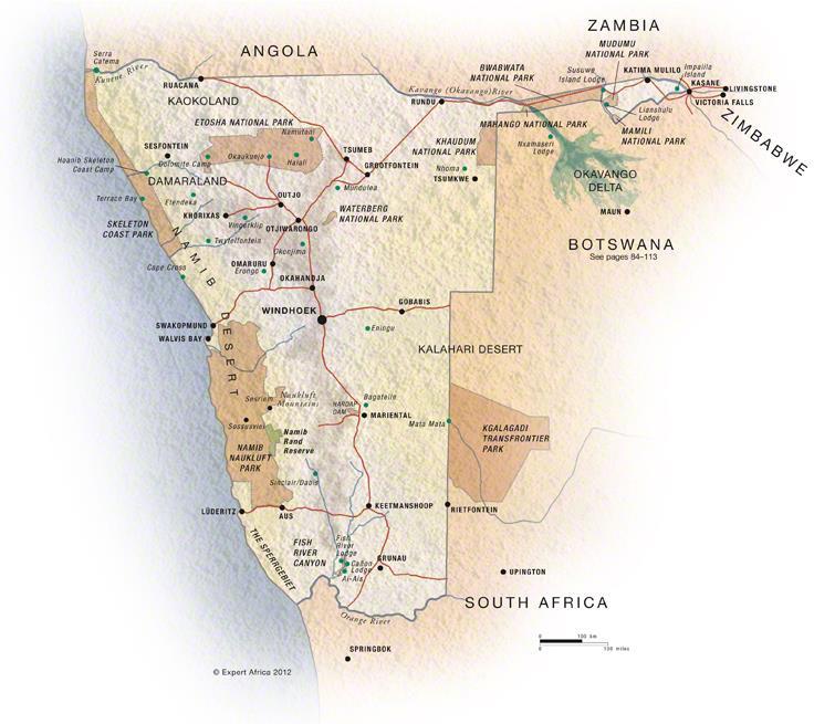 Dzień 16 Niedziela Czas Podróży 3h Dystans: 300km Erindi Windhoek Ostatniego