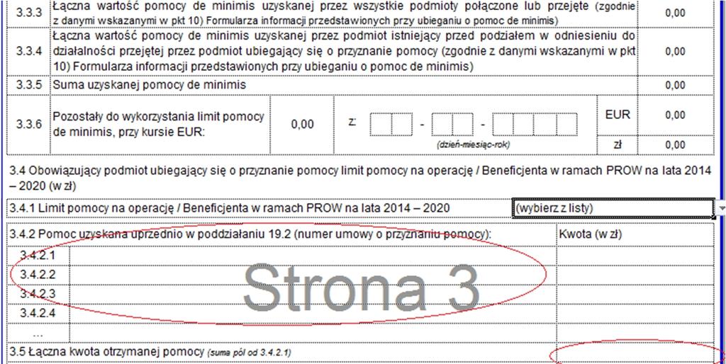 3) dostępne dla beneficjenta limity. (Wzór) Wniosek o przyznanie pomocy na operację w ramach poddziałania 19.