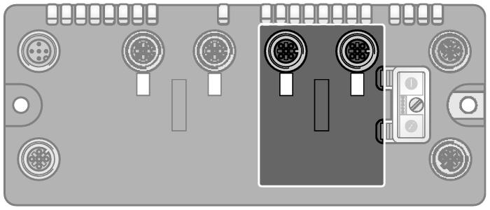 6603629 Gniazdo 1: Wejścia RTD Extension cable (example): RK 4T-2-RS 4T/S3041 ident-no.