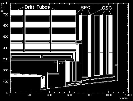 pokryw komory CSC (Cathode Strip Chambers) W