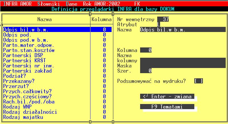 Instrukcja użytkownika systemu INFRA-AMOR