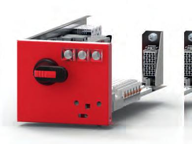 Przyciski służą do załączenia i wyłączenia kasety podświetlenie przycisku zielonego oznacza gotowość do załączenia kasety wyposażonej w stycznik, a podświetlenie przycisku czerwonego awarię.