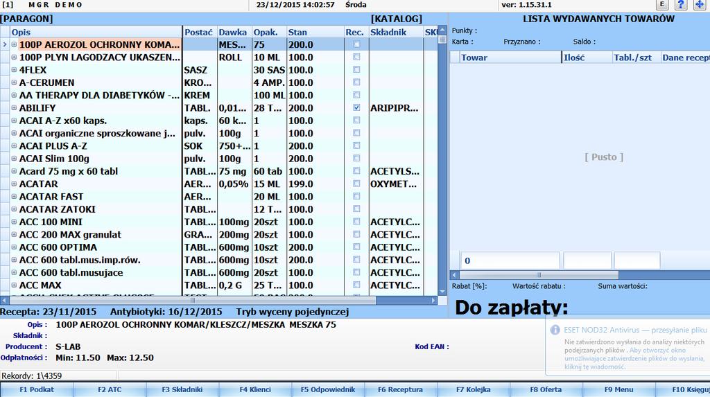 Dofinansowanie może być udzielone tylko i wyłącznie na leki z recepty wypisanej na właściciela karty.