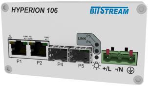 4 portowy zarządzalny przełącznik przemysłowy Ethernet 2x 100/1000 Mb/s SFP i 2x 10/100/1000 Mb/s RJ45 Przemysłowy przełącznik posiadający 2x RJ45 10/100/1000 Mb/s oraz 2x SFP 100/1000 Mb/s lub
