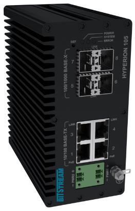 5Gbps (2x porty SFP) PoE PoE++ (opcja) wsparcie do 90W na port, do 240W na urządzenie, Watchdog PoE Standardowe zabezpieczenie przeciwprzepięciowe secondary na portach RJ-45, ITU-T K.