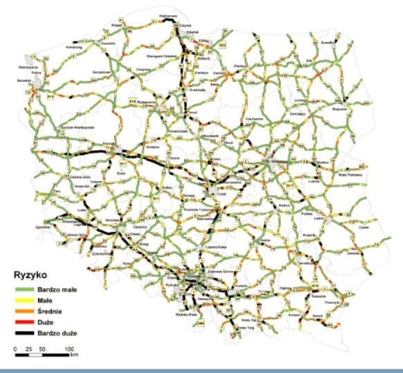 4. Badania wpływu żywotności i funkcjonalności na bezpieczeństwo i koszty cyklu życia drogowych środków brd Mapa ryzyka