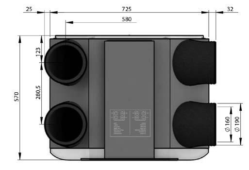 Wymiary central wentylacyjnych Zehnder