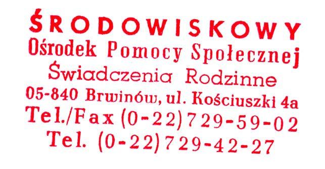 Nazwa podmiotu realizującego świadczenia rodzinne: Załącznik nr 3 Adres: WNIOSEK O USTALENIE PRAWA DO SPECJALNEGO ZASIŁKU OPIEKUŃCZEGO CZĘŚĆ I DANE OSOBY UBIEGAJĄCEJ SIĘ O USTALENIE PRAWA DO