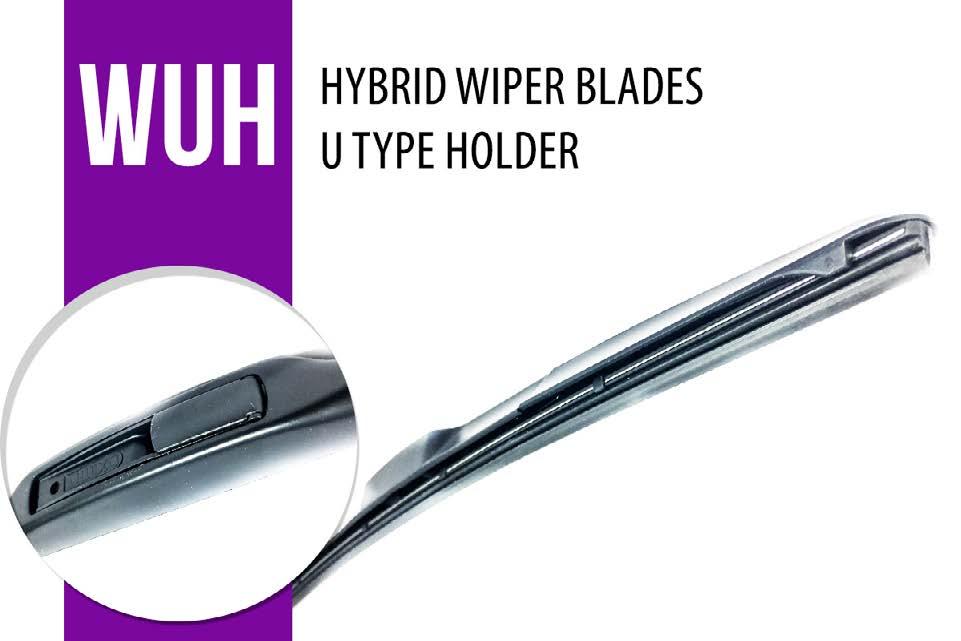 Fixing type-u 12 mm. Wipers of this type are characterized by fastenings on so-called U shaped hook.