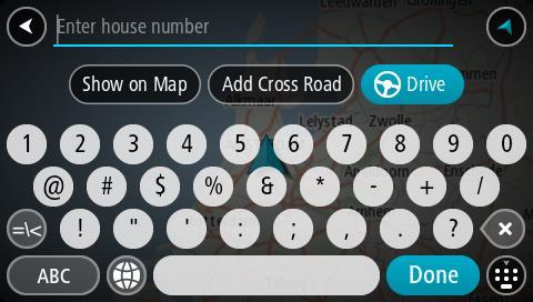 Wybierz jednokrotnie klawisz Shift, aby wyłączyć tryb wpisywania wielkich liter. Wskazówka: aby anulować wyszukiwanie, wybierz przycisk widoku mapy/nawigacji w prawym górnym rogu ekranu.