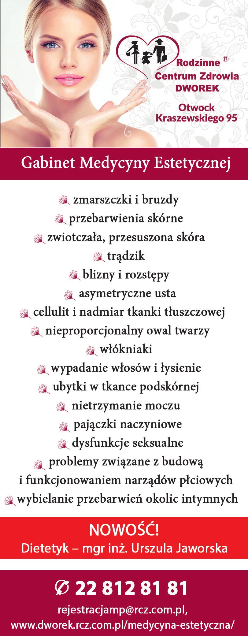 linia otwocka 18-24 lutego 2019 usługi 29 1999-2019 20 LaT na rynku rok ZAłOżeNiA 2017 bezpłatne wizyty u (W ramach umowy z NFz) LeKArZA rodzinnego,