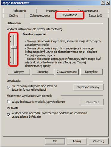 KONFIGURACJA W związku z brakiem wsparcia ze strony firmy Microsoft dla systemu Windows XP nie jest zalecane korzystanie z usług banku za pośrednictwem tego systemu.