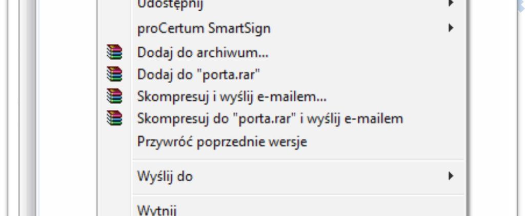 Kliknij prawym klawiszem w pustym miejscu okna folderu. Pojawi się menu kontekstowe. 6. Wybierz z menu lewym klawiszem opcję Wklej.