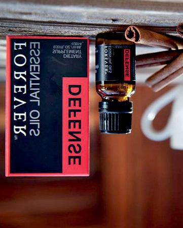 FOREVER ESSENTIAL OILS DEFENSE Mieszanka olejków eterycznych Defense łączy goździki, pomarańcze, cynamon,