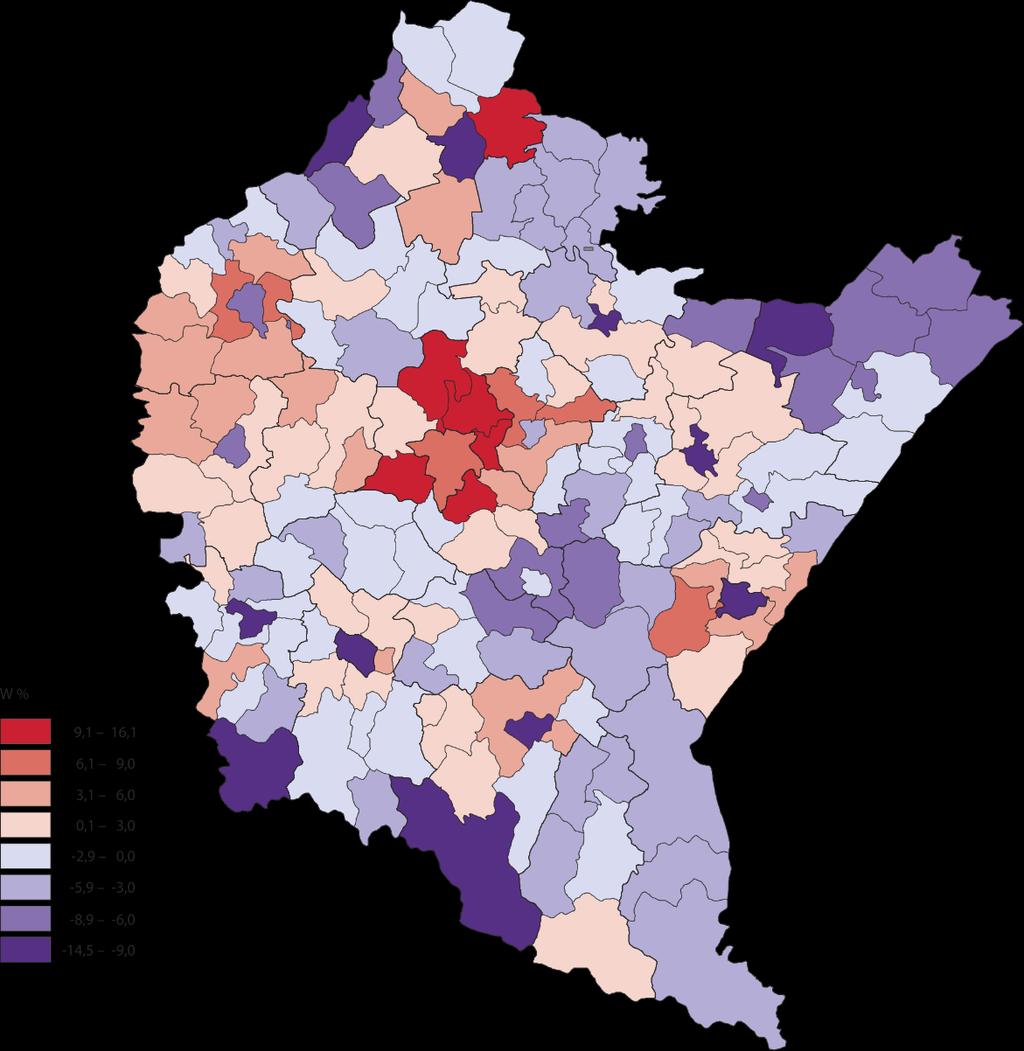 POMORSKIE MAŁOPOLSKIE 1,51 1,25 Zmiana liczby ludności w latach 2017-2030 (prognoza)