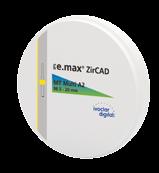 4 x IPS e.max ZirCAD 98.5 mm 1 x IPS e.max ZirCAD LT A2* 98.