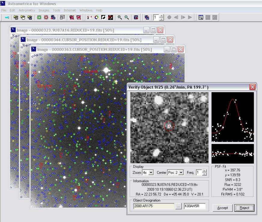 Pozwól aby Astrometricawykryła znane