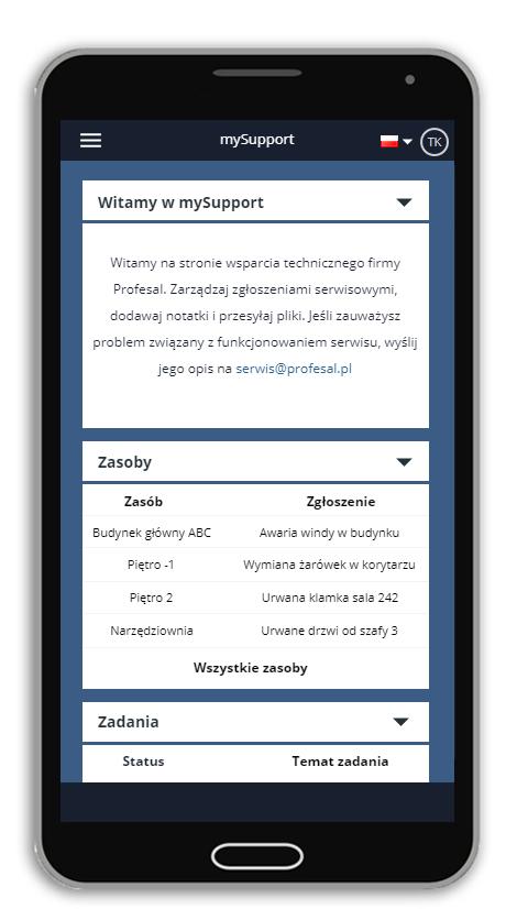 6. Wersja mobilna Dostosowany wygląd aplikacji do urządzeń mobilnych pozwala na bieżąco śledzić