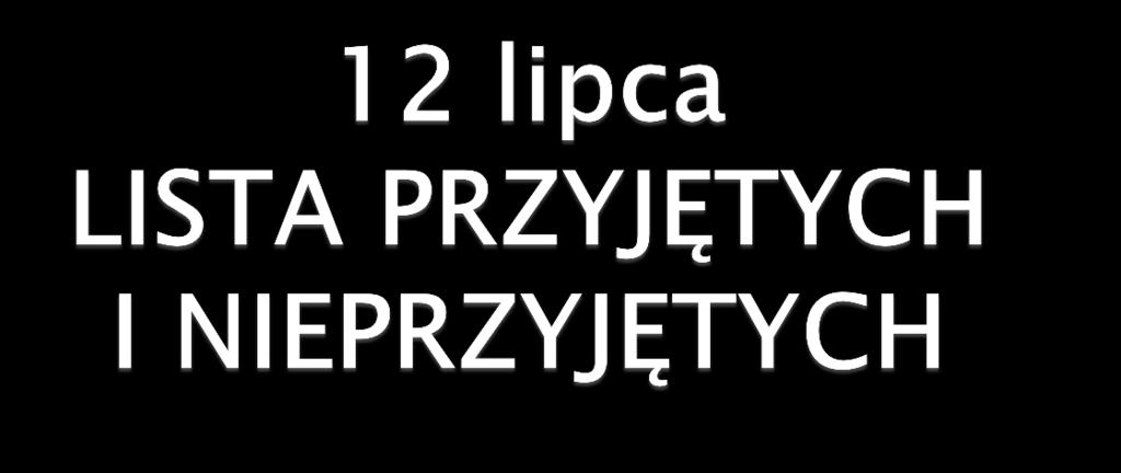 Publikowana jest również lista wolnych miejsc w szkołach Jeżeli uczeń SP nie