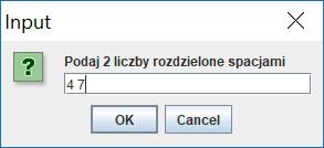11 Wprowadzanie liczb - okna dialogowe + skaner Skaner możemy łączyć z oknami dialogowymi, może on bowiem pobierać