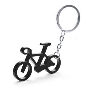 Brelok do kluczy w kształcie roweru. Wykonany z aluminium. Rozmiar ok. 3,5x5,7x0,4 cm. Kolor niebieski i/lub granatowy i/lub zielony i/lub żółty i/lub pomarańczowy i/lub czarny.