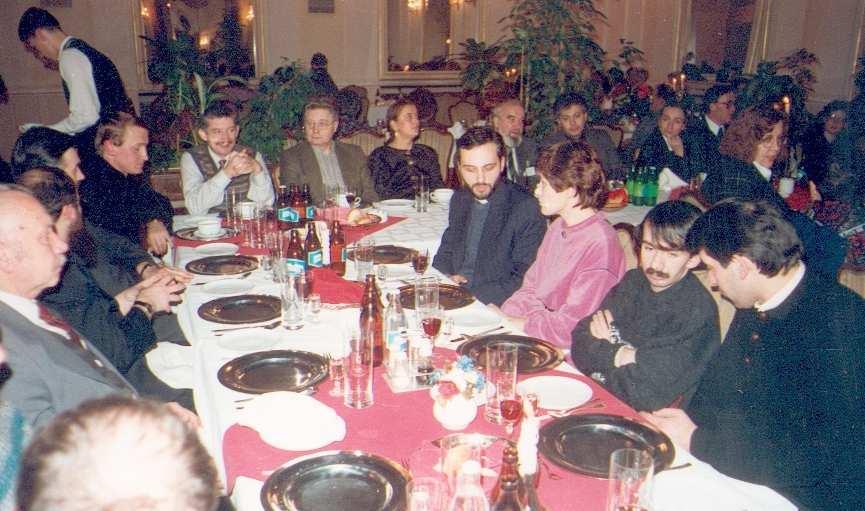 Uroczysta kolacja po pierwszym dniu obrad Międzynarodowej Konferencji Religie i Kościoły w społeczeństwach