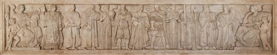 Justynian prawodawca w dekoracjach architektonicznych... 197 Adolph A. Weinman, The North Wall Frieze. The Courtroom of the Supreme Court of the United States, Washington, http://www.supremecourt.