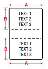 Rys.4: Etykieta z możliwością formatowania z dwiema strefami