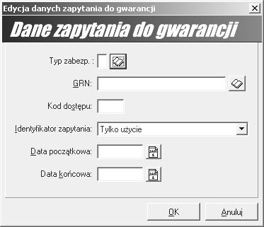 Przed wypełnieniem treścią wysyłanego komunikatu program pyta czy wysłać go bezpośrednio do OSOZ (na adres e-mail wpisany w opcjach programu w węźle System NCTS) czy zapisać komunikat do pliku XML.