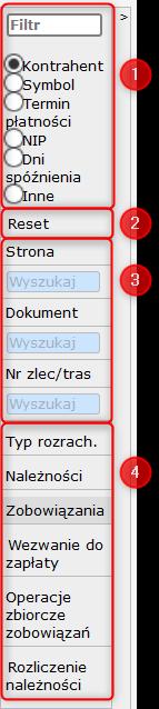 61 HERMES GT INSTRUKCJA DO PROGRAMU Data ostatniej spłaty Kwota ostatniej spłaty Należność w PLN Zobowiązanie w PLN Należność w walucie Data wystawienia Data ostatniej spłaty Kwota ostatniej spłaty