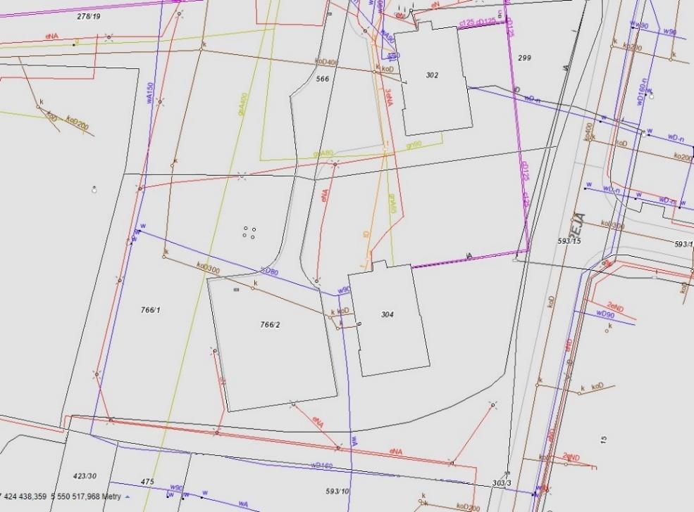 Mapa. Uzbrojenie terenu. Źródło: http://www.krakow.pl//plan 7. Przeznaczenie Nieruchomości. 7.1. Przeznaczenie w MPZP.