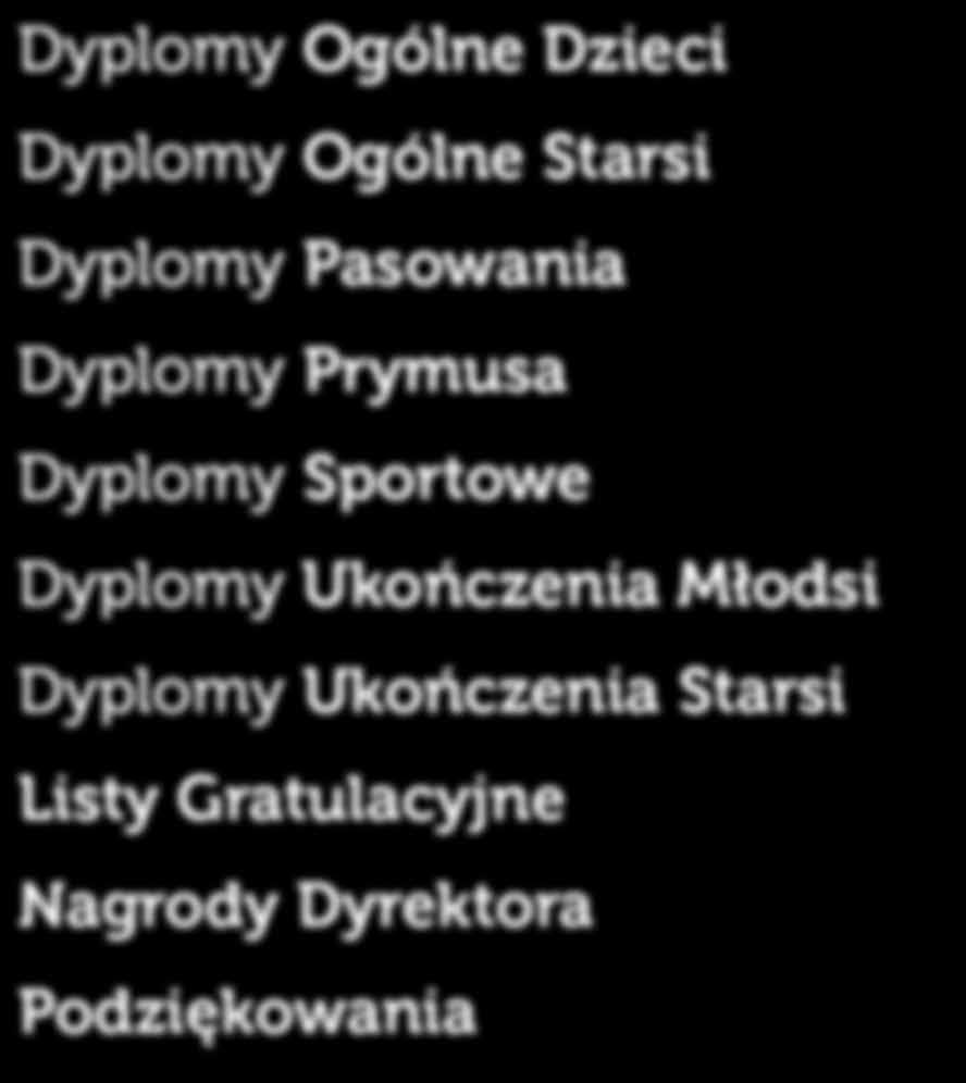 Gratulacyjne Nagrody Dyrektora