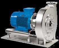 przepływ do 120 m³/h Moc silnika do 22 kw Pompy serii VPCP Pompa produktu ze stali AISI 304.