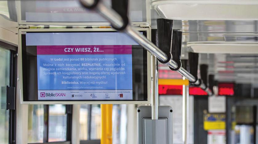 REKLAMA W MONITORACH LCD DŁUGOŚĆ SPOTU REKLAMOWEGO DO 30 SEKUND Rodzaj kampanii Autobusy 50 szt. Autobusy 100 szt. Tramwaje 50 szt. wagonów Wszystkie pojazdy 150 szt.