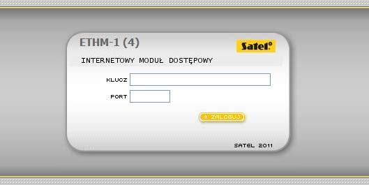 SATEL ETHM-1 Plus 23 2. W polu adresu wpisz adres IP modułu ETHM-1 Plus, a następnie naciśnij klawisz ENTER.