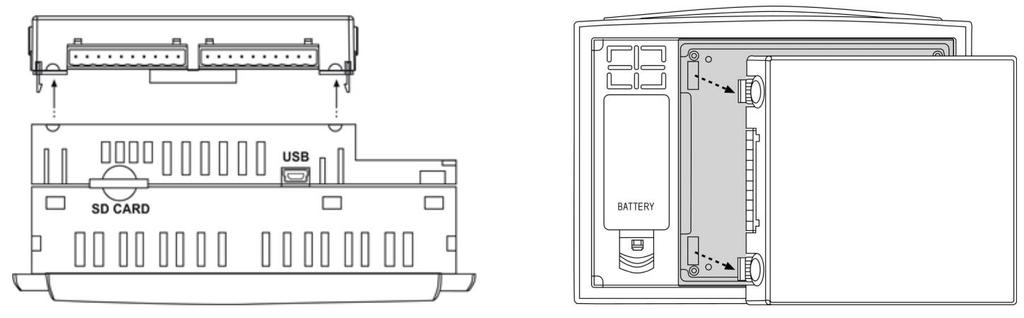 RS232/RS485: Ustawienia przełącznika DIP Ustawień dokonuje się dla każdego portu oddzielnie.