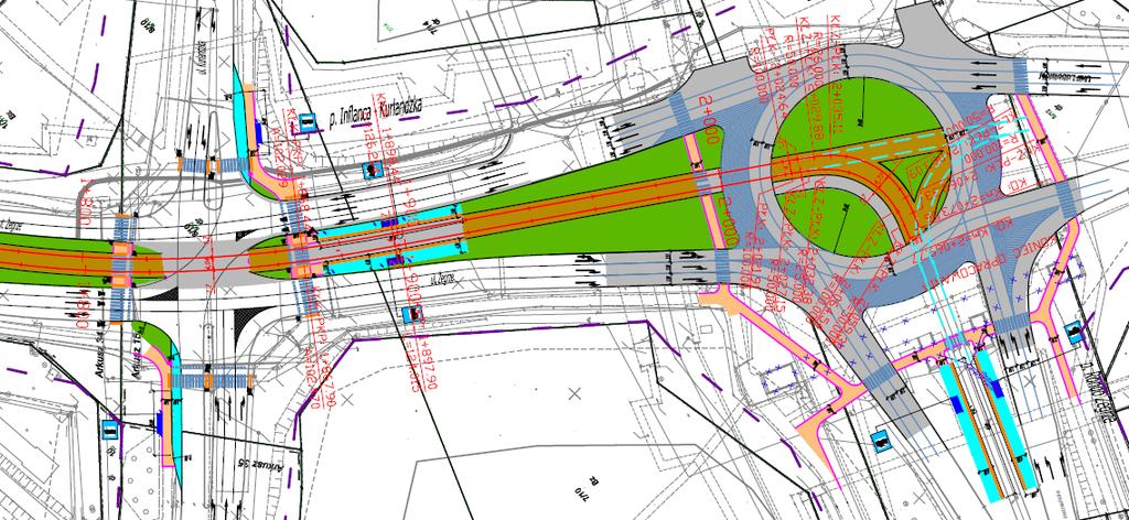 Rondo Żegrze wariant 1 W związku z planowaną budową nowej trasy tramwajowej w ciągu ulicy Unii Lubelskiej zachodzi konieczność dostosowania
